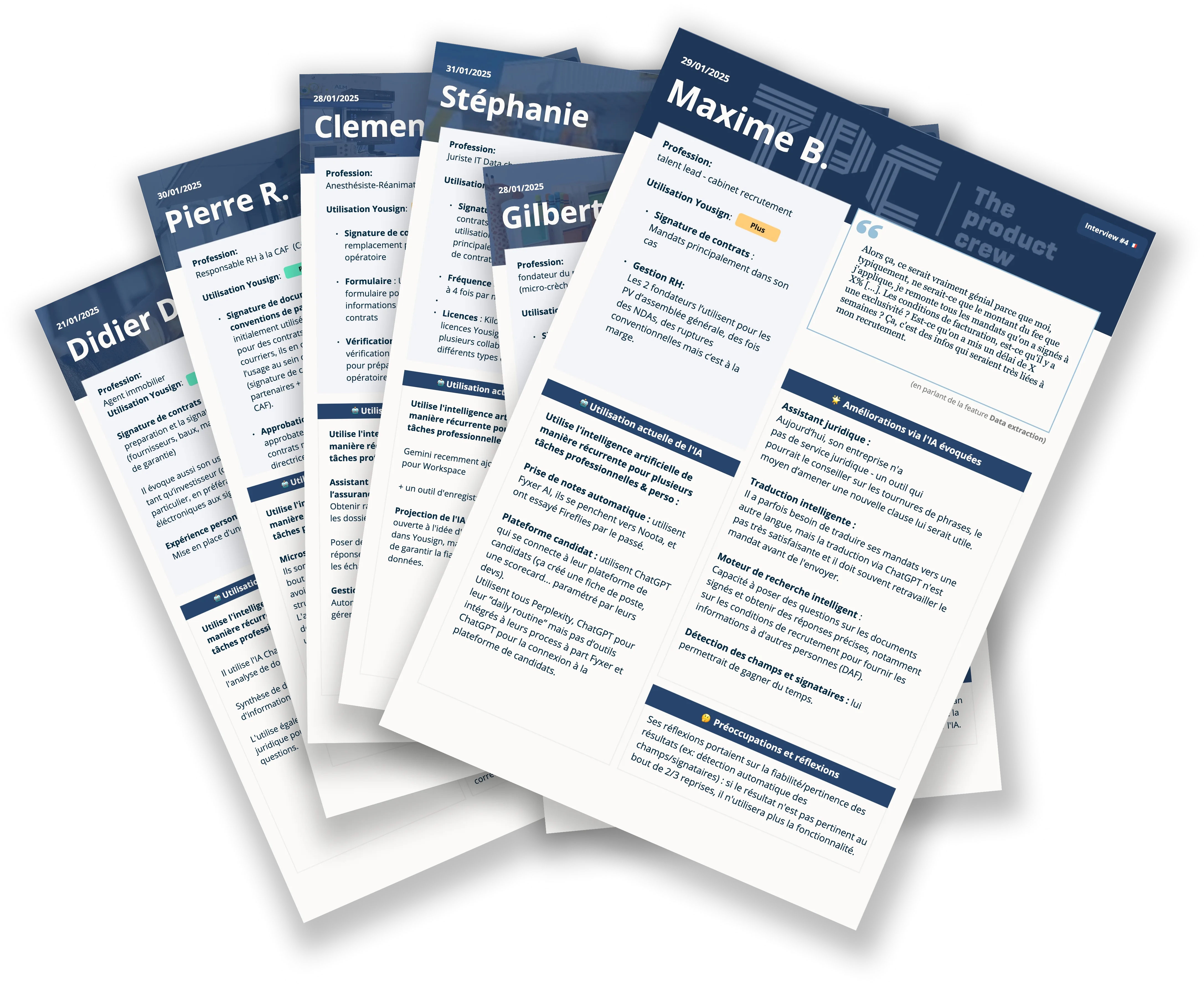 User interviews onepager synthesis